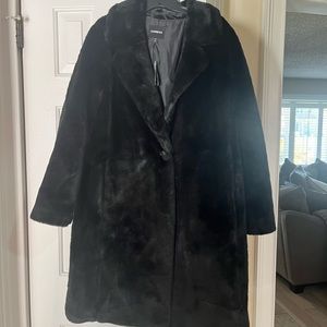 Faux fur coat